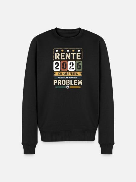Pension 2026 I'm done - Men's Premium Organic Jumper - black