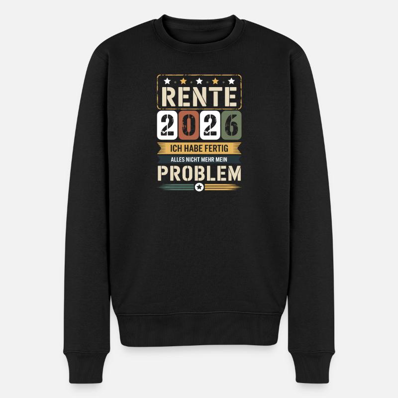 Pension 2026 J’en ai fini - Pull Premium bio Homme - noir