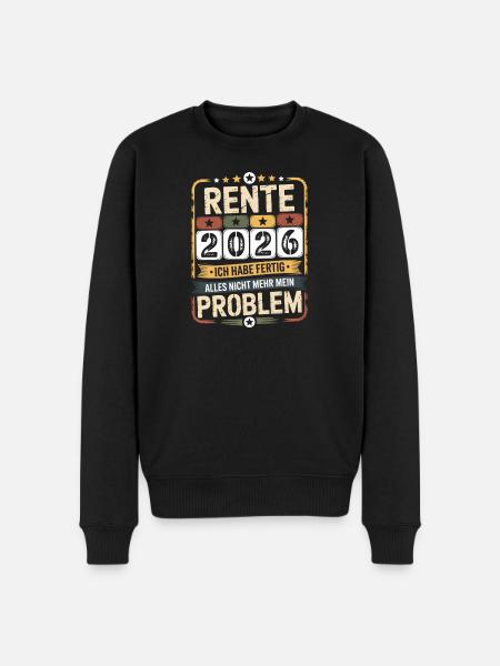 Pension 2026 – Peace at last - Men's Premium Organic Jumper - black