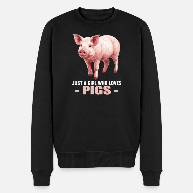 Cochon Cochon - Pull Premium bio Homme - noir