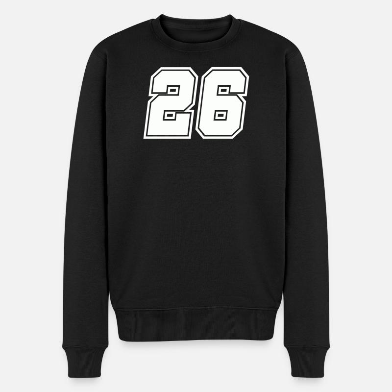 Numéro 26 - Pull Premium bio Homme - noir