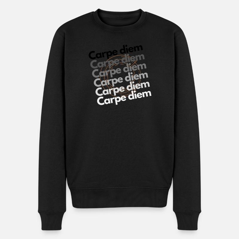 carpe diem - Pull Premium bio Homme - noir