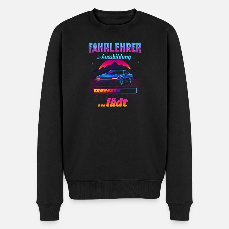 Fahrlehrer in Ausbildung Neon - Männer Premium Bio Pullover - Schwarz