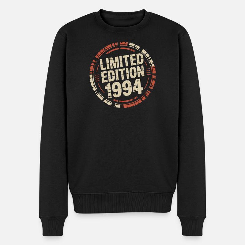 Limitierte Ausgabe 1994 Retro-Abzeichen-Grafik - Männer Premium Bio Pullover - Schwarz