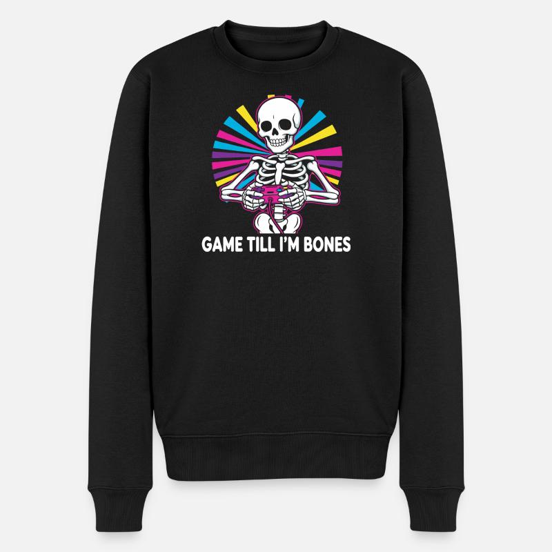 Contrôleur squelette Game Till Bones - Pull Premium bio Homme - noir