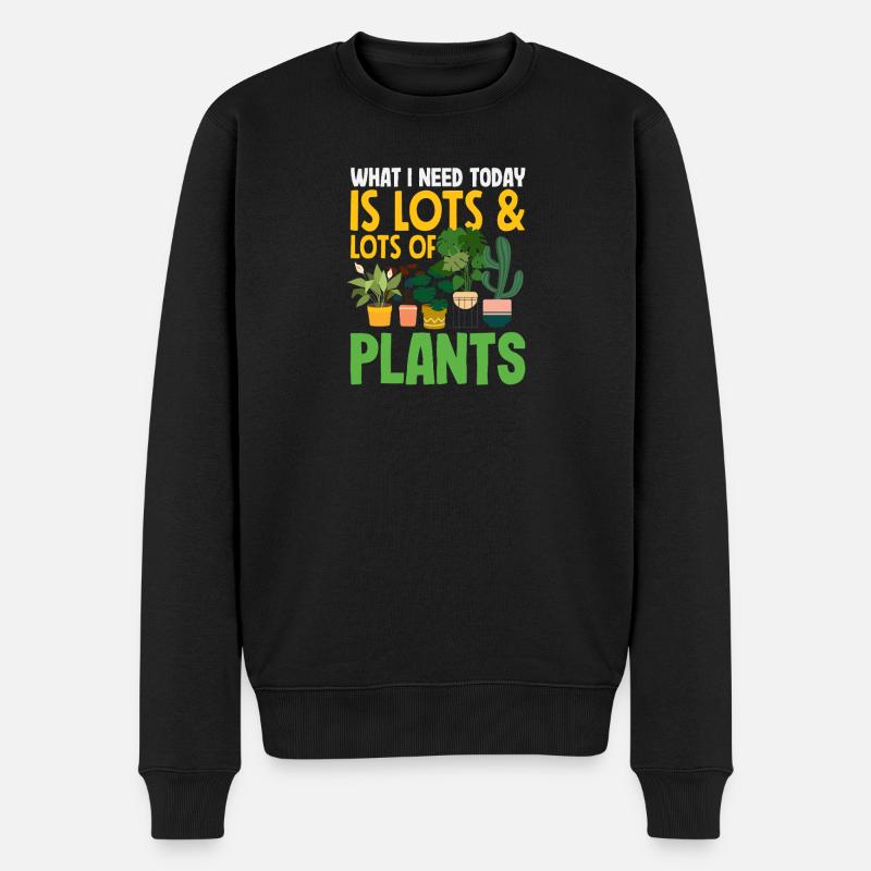 Garten- Und Pflanzenliebhaber Geschenke - Männer Premium Bio Pullover - Schwarz