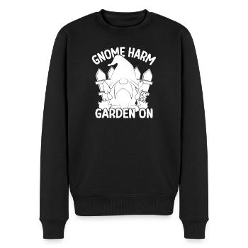 Gnome Costume Men Gnome Harm Garden On Gnome - Men's Premium Organic Jumper - black - Front - Nico (187cm)