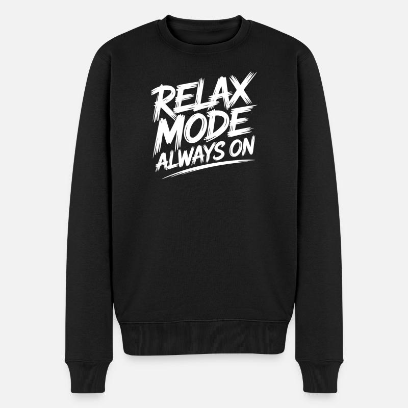 Mode détendu toujours activé - Pull Premium bio Homme - noir