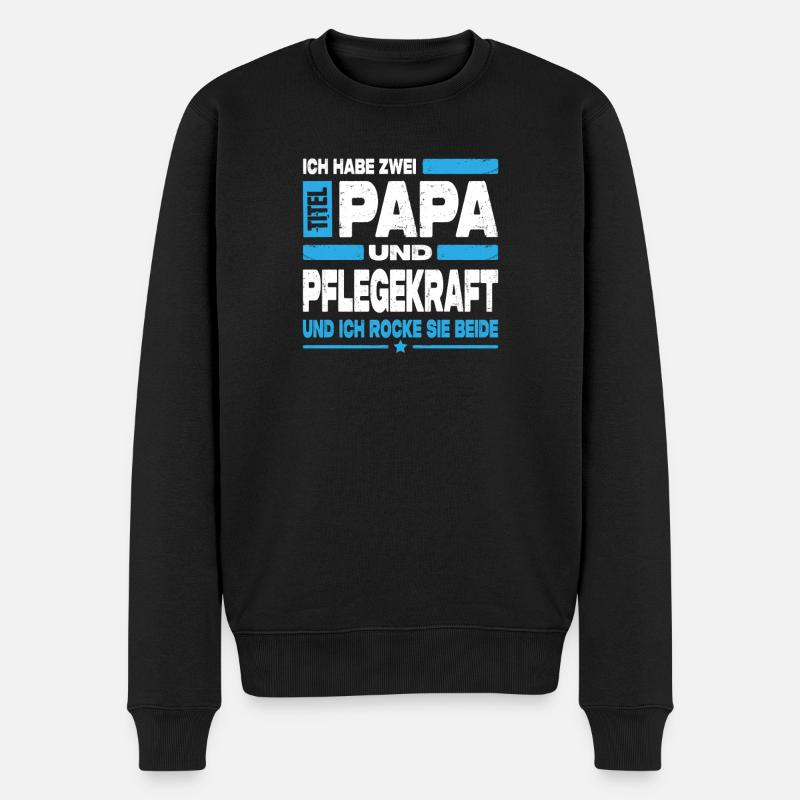 Papa et aidant - Pull Premium bio Homme - noir
