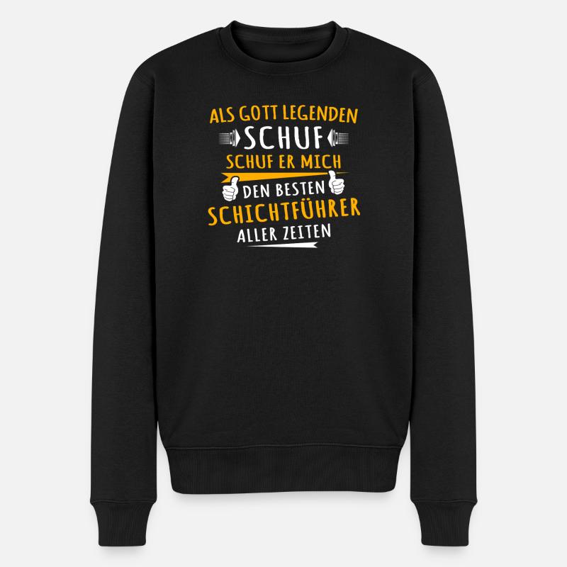 Superviseur d’équipe - Pull Premium bio Homme - noir