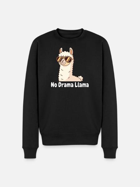 No Drama Llama Sunglasses - Men's Premium Organic Jumper - black