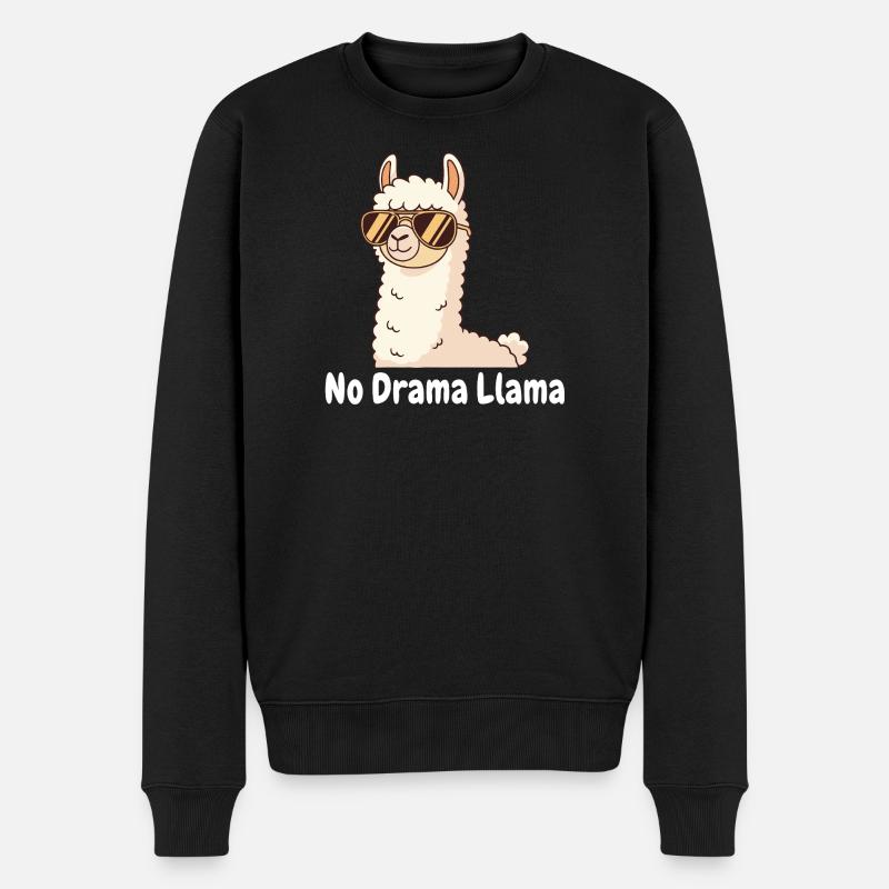 No Drama Llama Sunglasses - Ekologisk premiumtröja herr - svart