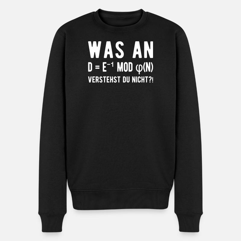 Informatiker Informatik Student Programmierer  - Männer Premium Bio Pullover - Schwarz