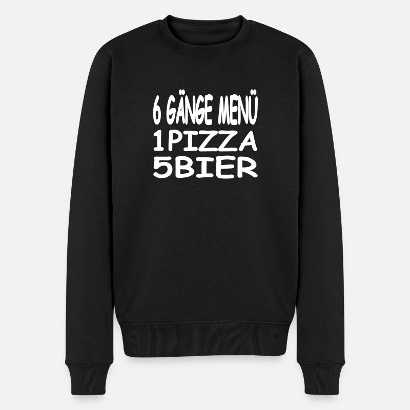 Bier - Männer Premium Bio Pullover - Schwarz