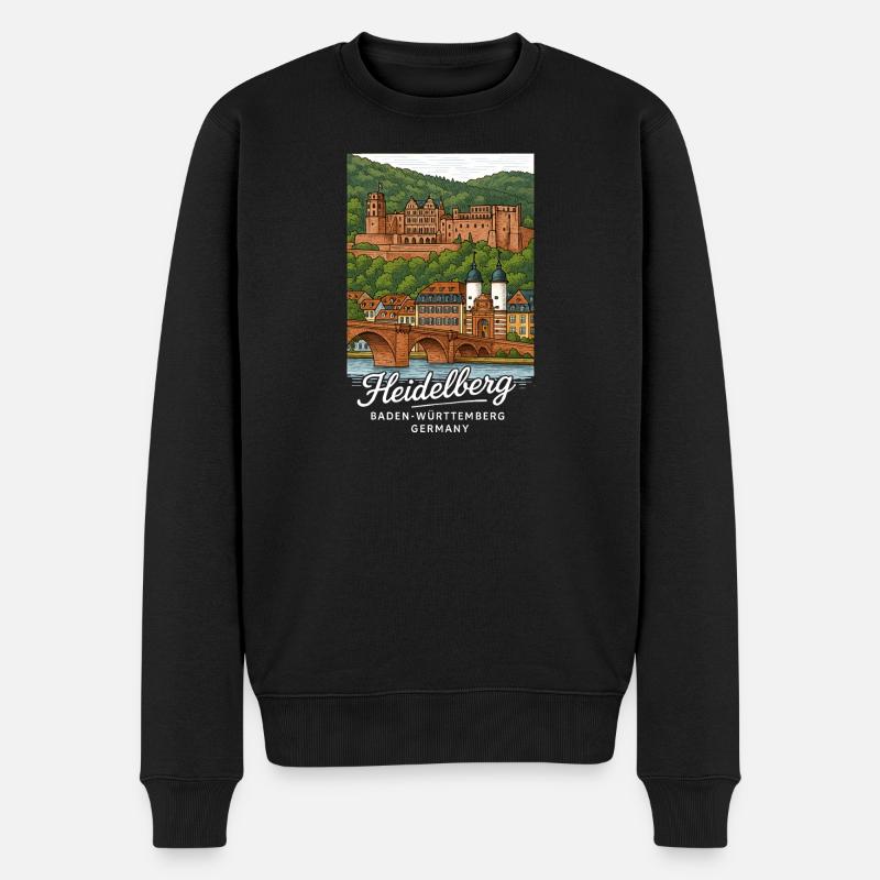 Heidelberg - Pull Premium bio Homme - noir