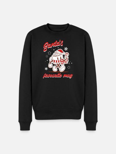 Favorite Santa's Mug - Men's Premium Organic Jumper - black
