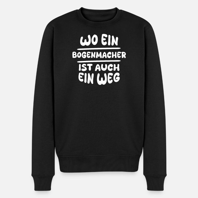 Bow maker Bow maker - Men's Premium Organic Jumper - black