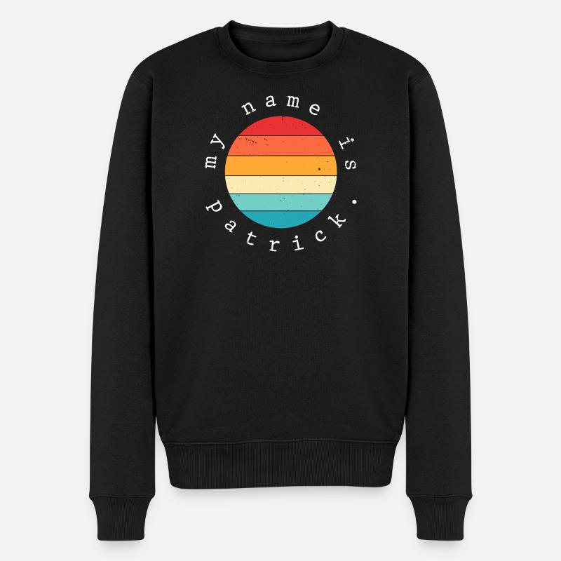 Je m’appelle Patrick - Pull Premium bio Homme - noir