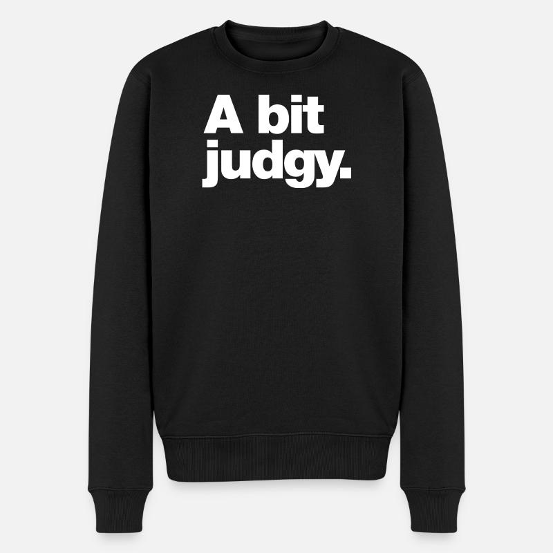 Un peu de jugement - Pull Premium bio Homme - noir