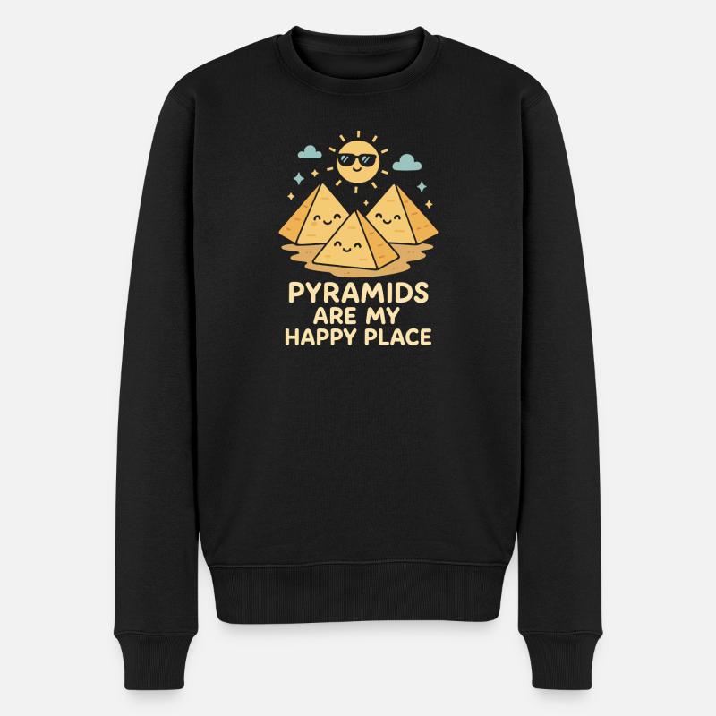 Pharaoh Archaeology in Ancient Egypt - Men's Premium Organic Jumper - black