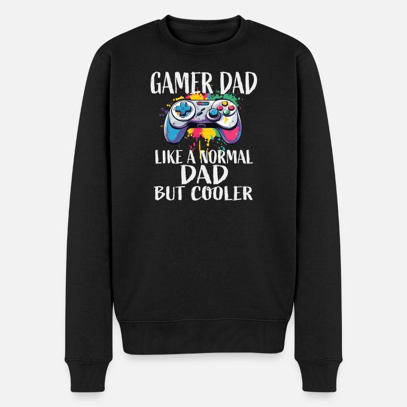 Manette Gamer Dad - Pull Premium bio Homme - noir