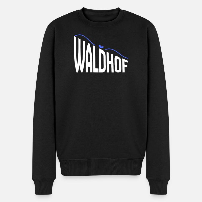 Waldhof - Männer Premium Bio Pullover - Schwarz