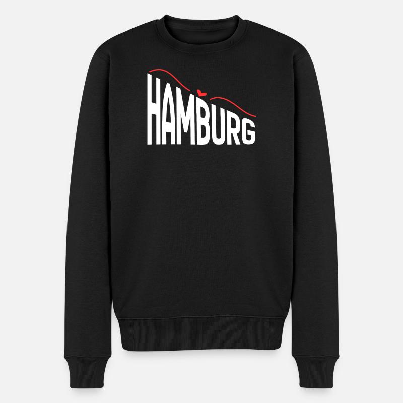 Hambourg - Pull Premium bio Homme - noir