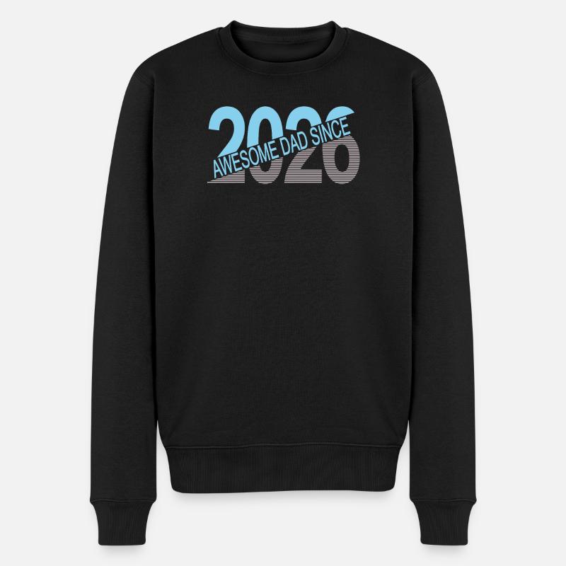 Awesome_dad_since_2026 - Männer Premium Bio Pullover - Schwarz