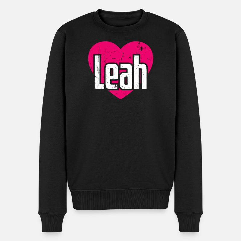 J’aime Leah Pink Heart J’aime Leah - Pull Premium bio Homme - noir