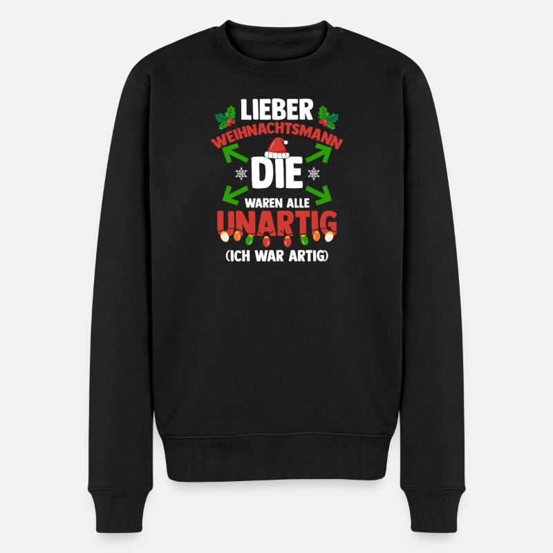 Bogenschütze Bogensport Bogenschießen - Männer Premium Bio Pullover - Schwarz