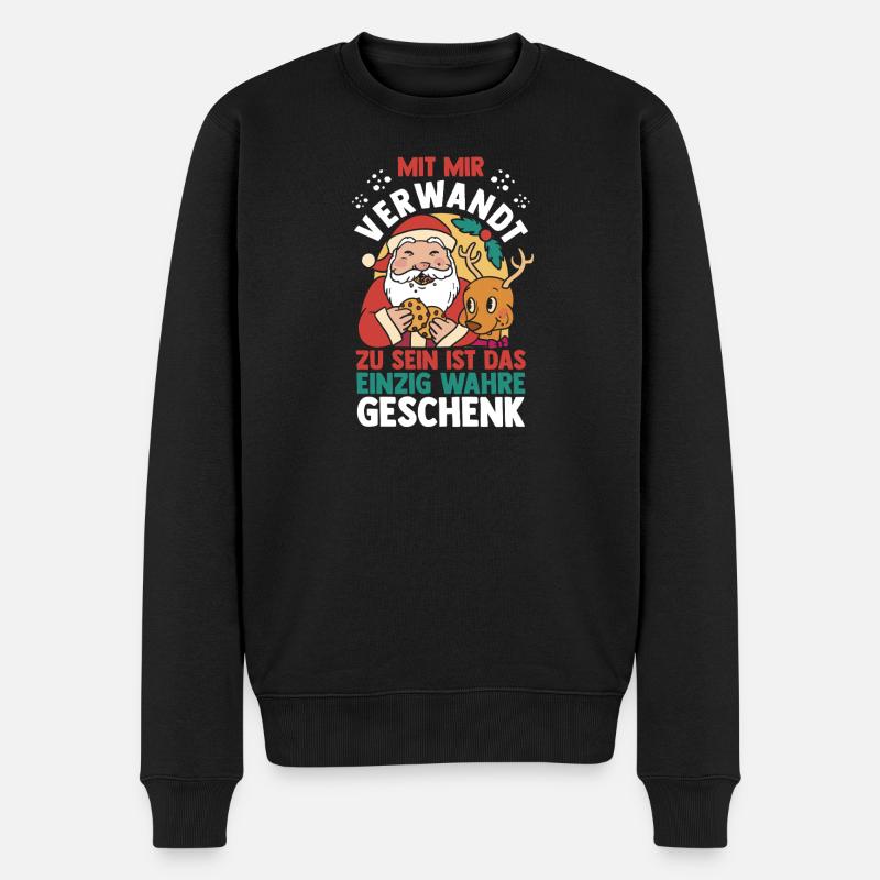 Bogenschütze Bogensport Bogenschießen - Männer Premium Bio Pullover - Schwarz