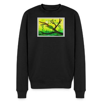 A5_Yig_Portrait - Men's Premium Organic Jumper - black - Front - Nico (187cm)