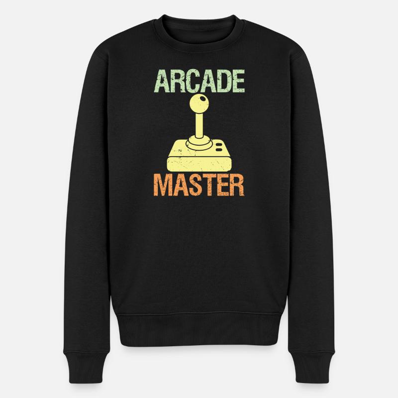 Arcade Master Classic Controller Retro Gaming  - Männer Premium Bio Pullover - Schwarz