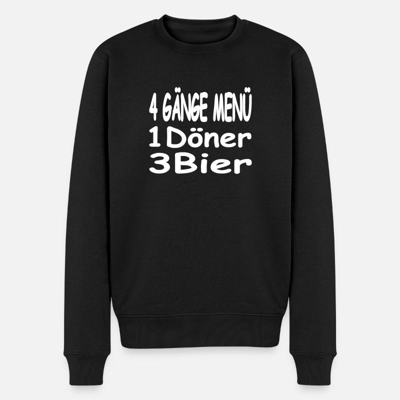 Bière - Pull Premium bio Homme - noir