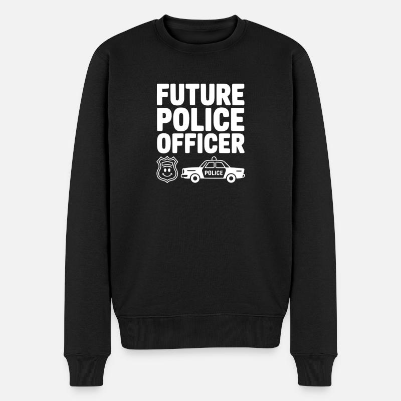 Futur policier - Pull Premium bio Homme - noir