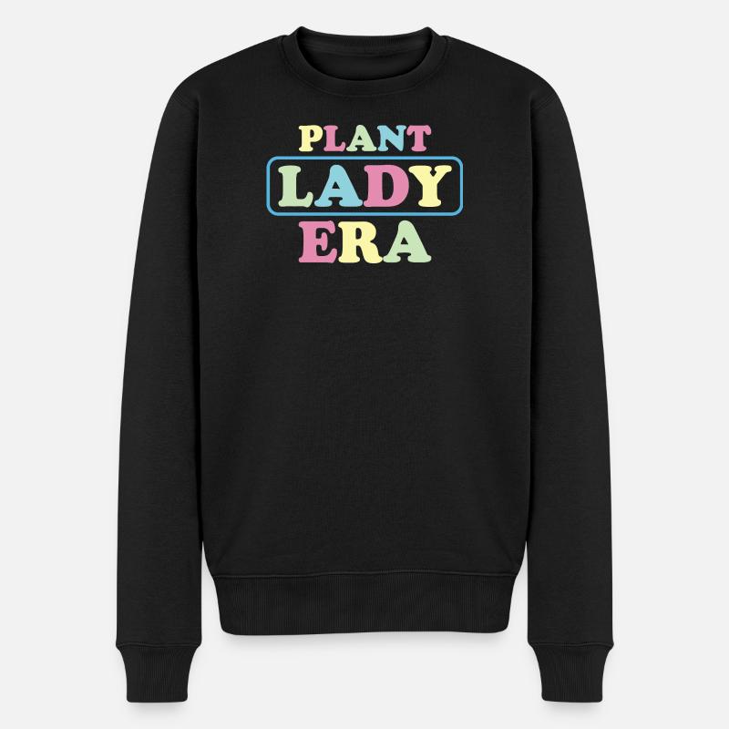 Pastel Lady Plant Ära - Männer Premium Bio Pullover - Schwarz