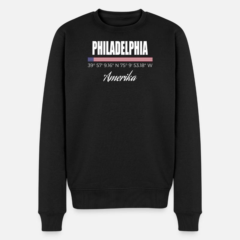 Philadelphie - Pull Premium bio Homme - noir