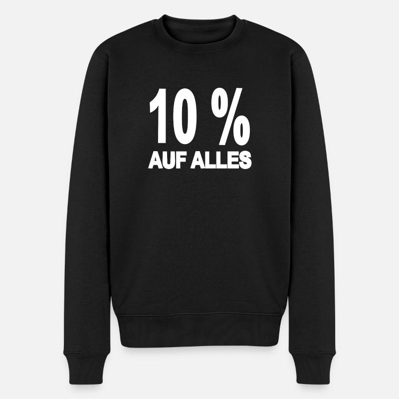 Rabatt - Männer Premium Bio Pullover - Schwarz