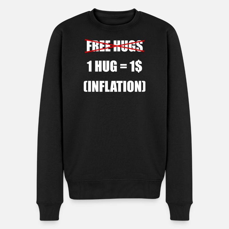 Câlins gratuits, ajustés à l’inflation - Pull Premium bio Homme - noir