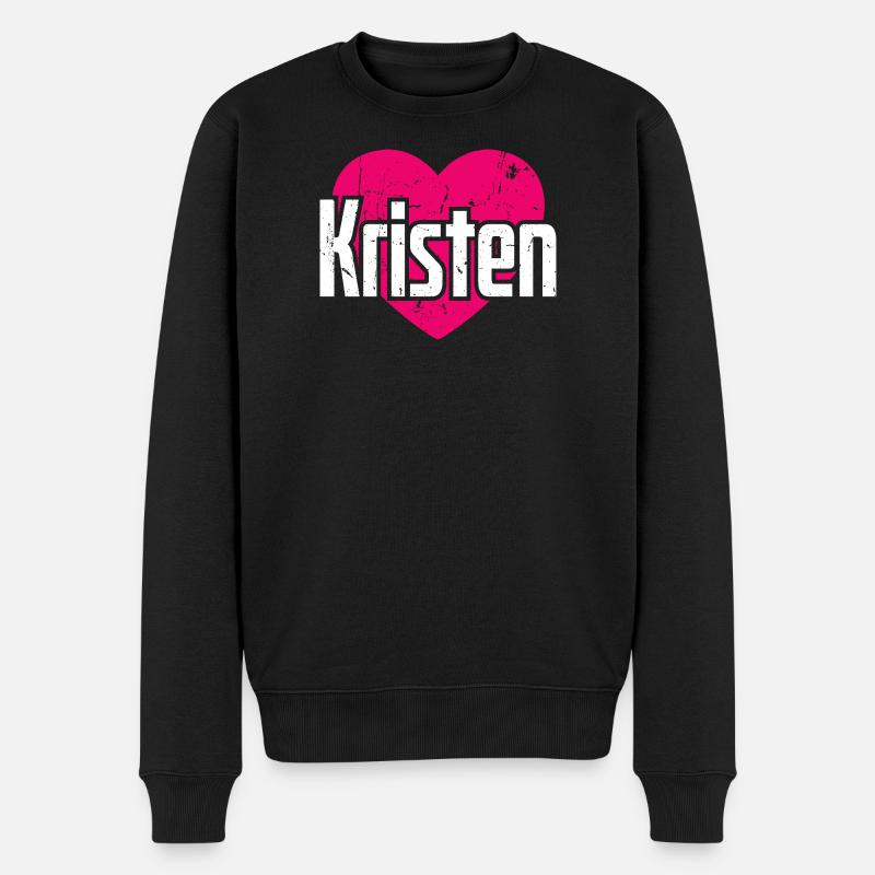 J’aime Kristen Pink Heart J’aime Kristen - Pull Premium bio Homme - noir