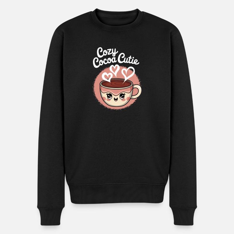 Cocoa Mignon Douillet - Pull Premium bio Homme - noir