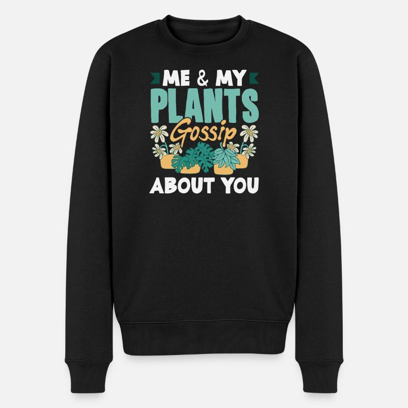 Garten- Und Pflanzenliebhaber Geschenke - Männer Premium Bio Pullover - Schwarz