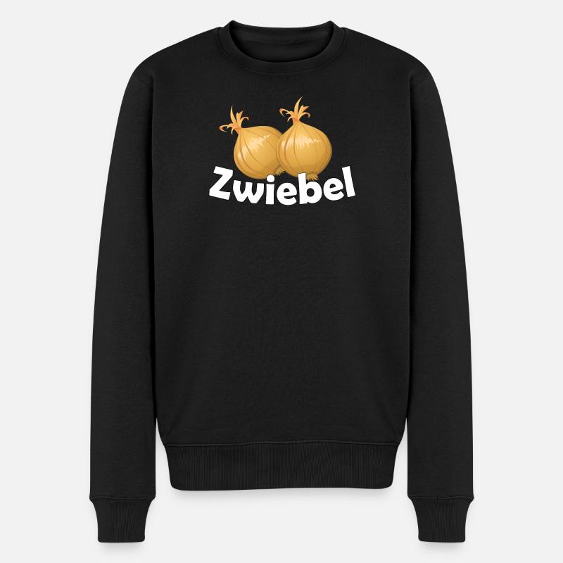 ZWIEBEL - Männer Premium Bio Pullover - Schwarz