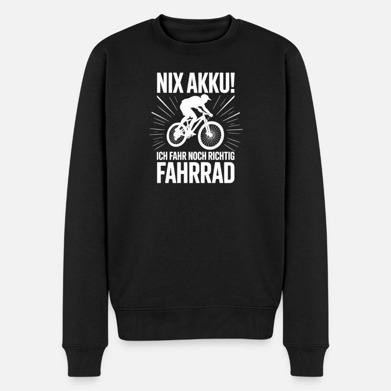 Rien de pile, je conduis encore correctement un vélo - Pull Premium bio Homme - noir