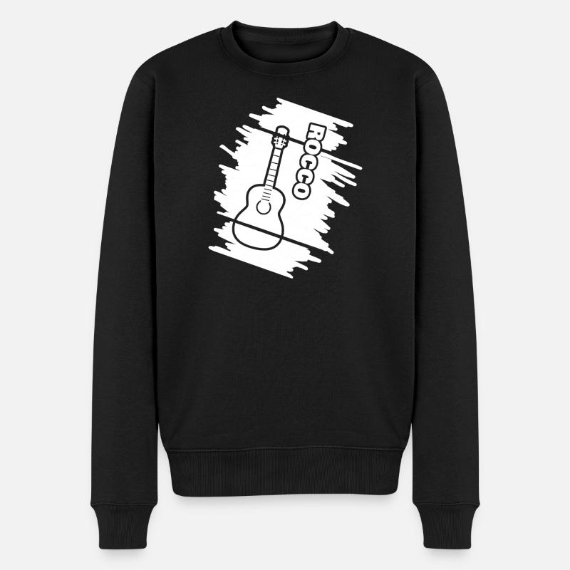 Guitar Rocco - Pull Premium bio Homme - noir