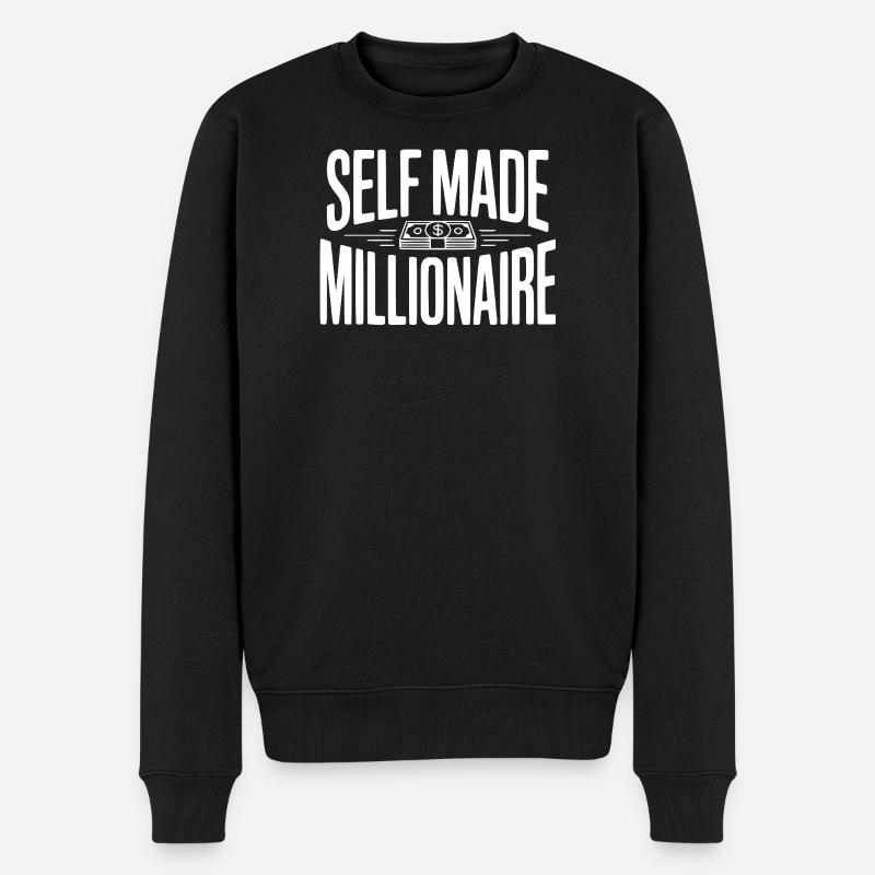 Millionnaire autodidacte - Pull Premium bio Homme - noir