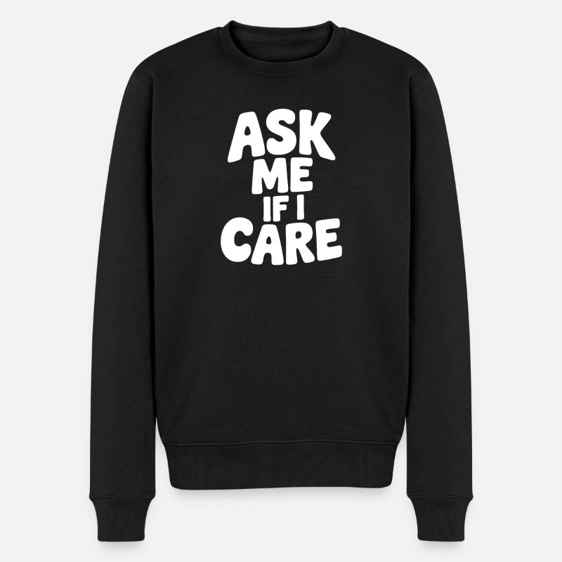 Demande-moi si ça m’intéresse - Pull Premium bio Homme - noir