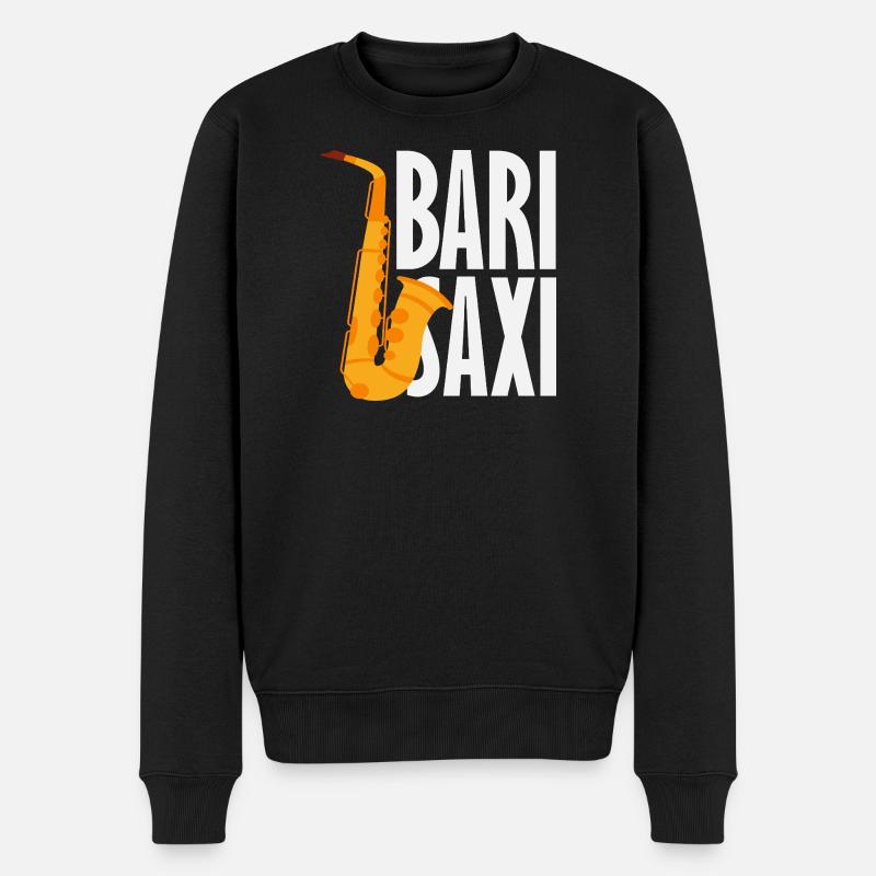 Bari Saxi Saxophoniste Jazz - Pull Premium bio Homme - noir
