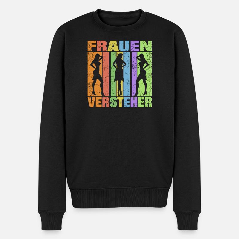 Frauen Versteher - Männer Premium Bio Pullover - Schwarz