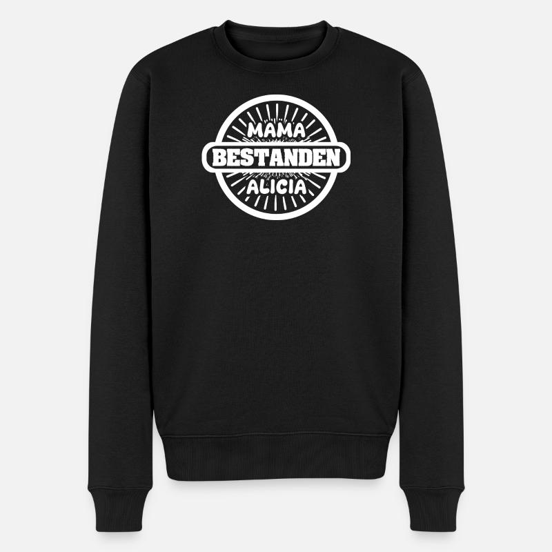 Alicia als Vorname - Männer Premium Bio Pullover - Schwarz
